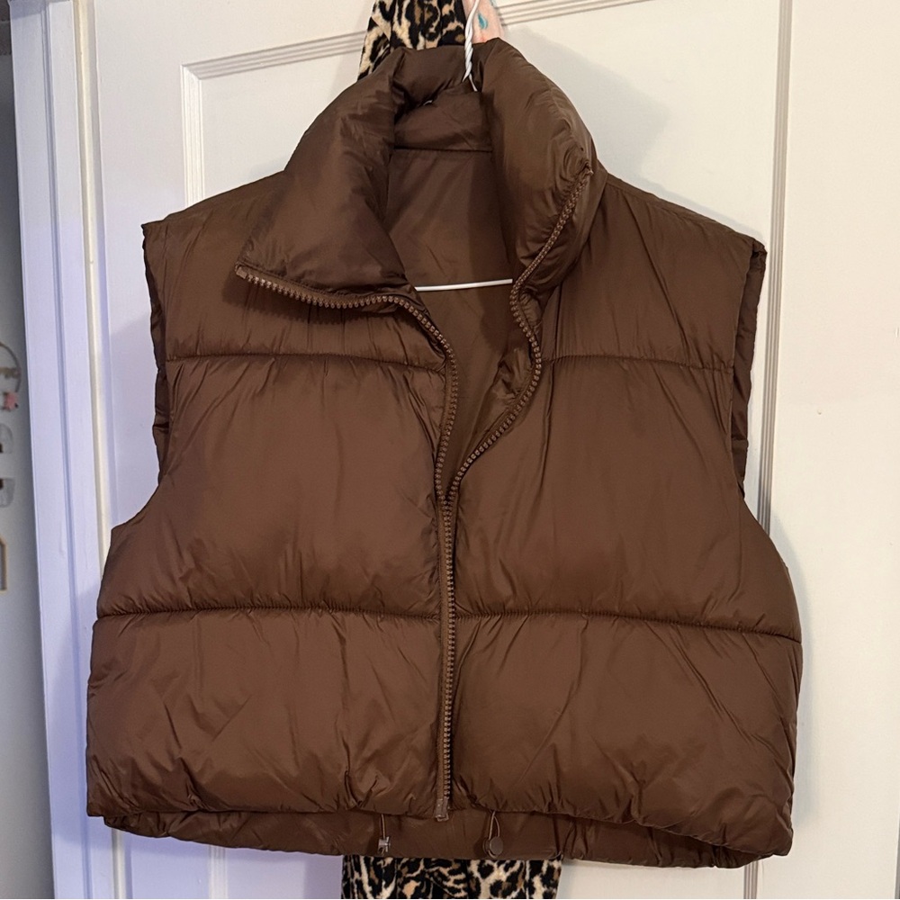Brown Puffer Vest